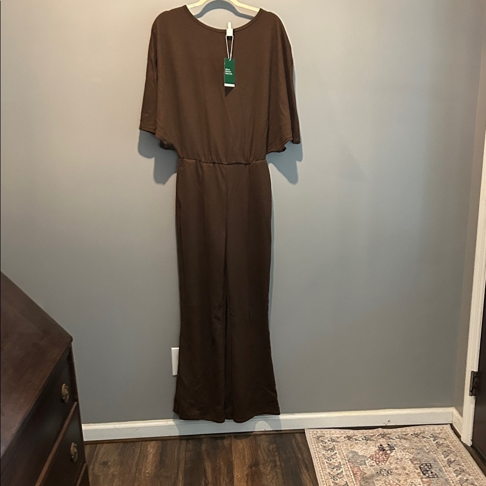 HALARA Elegant Brown Jumpsuit